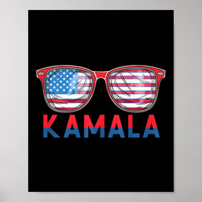 Kamala Harris 2024 Frau Präsidentin Kamala 47 USA  Poster (Vorne)