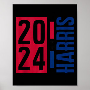 Kamala Harris 2024 Frau Präsidentin Kamala 47 USA Poster