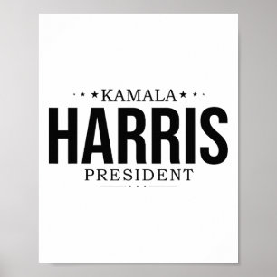 Kamala Harris 2024 Frau Präsidentin Kamala 47 USA  Poster