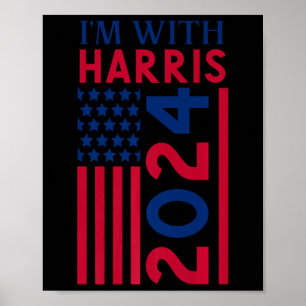 Kamala Harris 2024 Frau Präsidentin Kamala 47 USA Poster