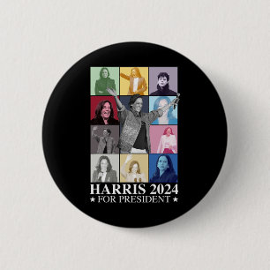 Kamala Harris 2024 Frau Präsidentin Wahldemokratin Button