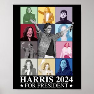 Kamala Harris 2024 Frau Präsidentin Wahldemokratin Poster