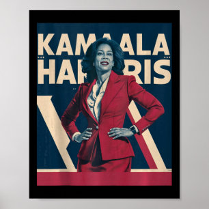 Kamala Harris 2024 - Führende Kraft im Design Poster