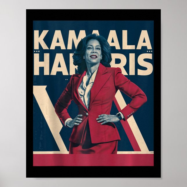 Kamala Harris 2024 - Führende Kraft im Design Poster (Vorne)