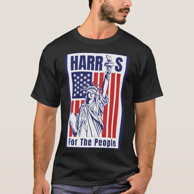 Kamala Harris 2024 - für die Menschen T-Shirt (Vorderseite)