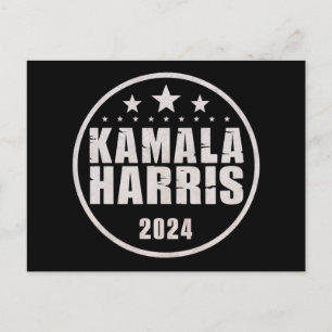 Kamala Harris 2024 für die Präsidentschaftswahl Postkarte