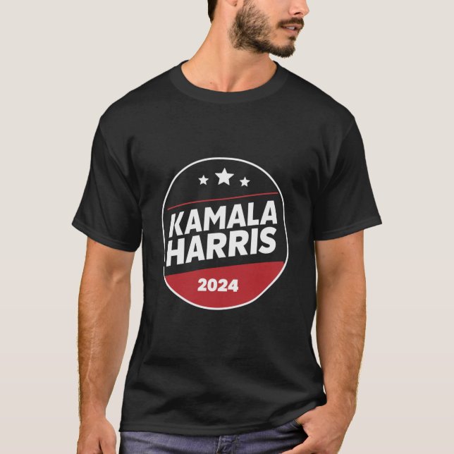 Kamala Harris 2024 für die Präsidentschaftswahl T-Shirt (Vorderseite)