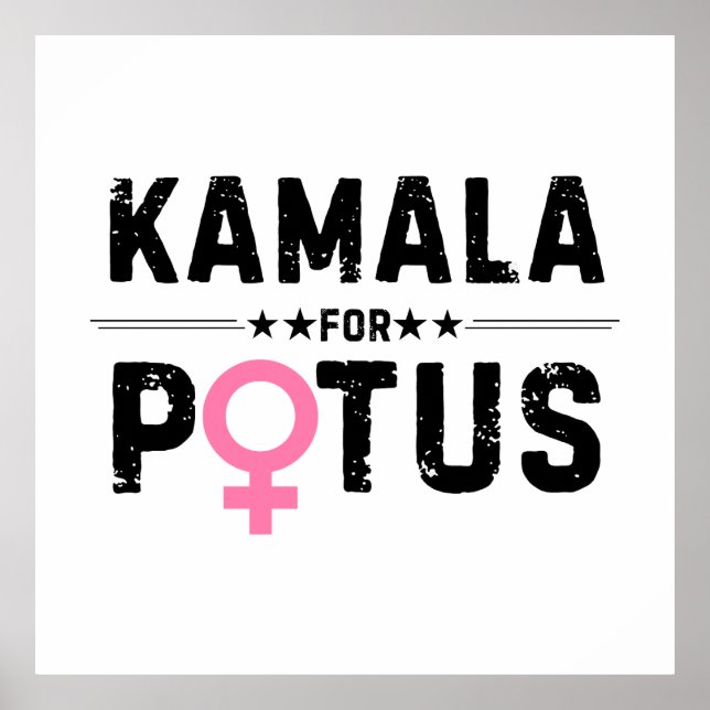 Kamala Harris 2024 für Präsident POTUS Poster (Vorne)