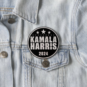 Kamala Harris 2024 Für Präsident Retro-Wahl Button