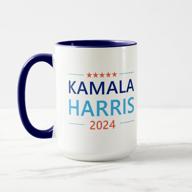 Kamala Harris 2024 für Präsident Tasse (Links)