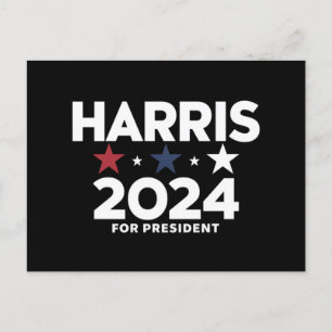 Kamala Harris 2024 für Präsidentschaftswahlkampagn Postkarte