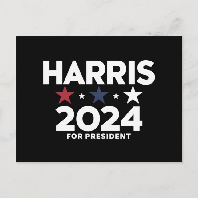 Kamala Harris 2024 für Präsidentschaftswahlkampagn Postkarte (Vorderseite)