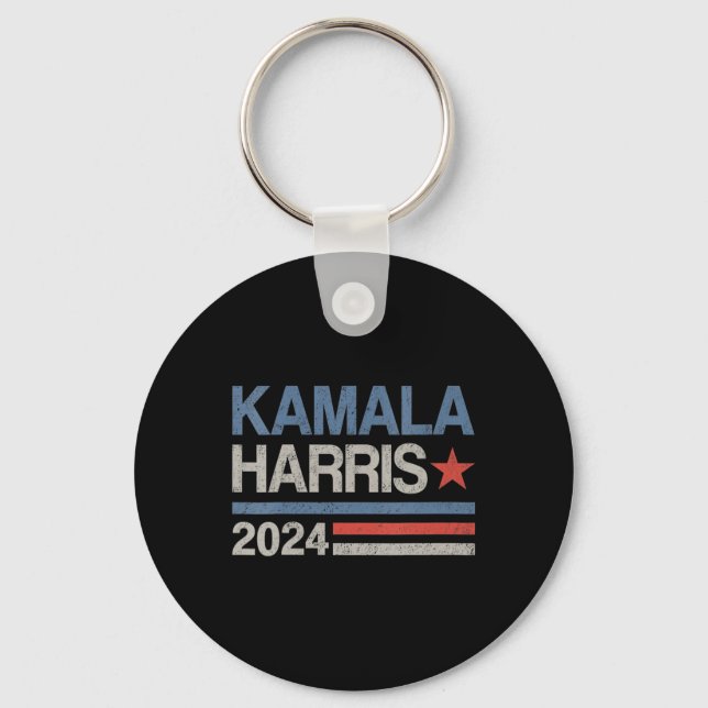 Kamala Harris 2024 für Präsidentschaftswahlkampagn Schlüsselanhänger (Vorderseite)