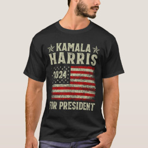 Kamala Harris 2024 für Präsidentschaftswahlkampagn T-Shirt