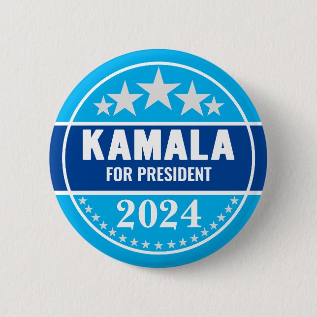 Kamala Harris 2024 für President Button (Vorderseite)
