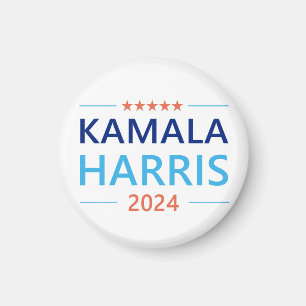 Kamala Harris 2024 für President Button Magnet