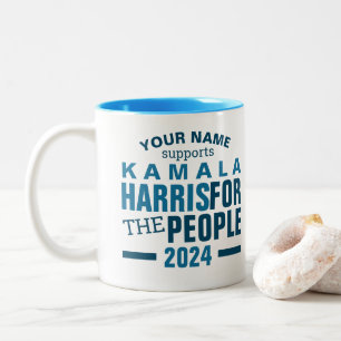Kamala Harris 2024 für Wahlkampagne Zweifarbige Tasse