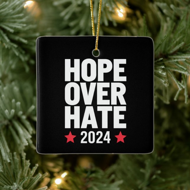 Kamala Harris 2024 Hass-Präsident Keramikornament (Baum)