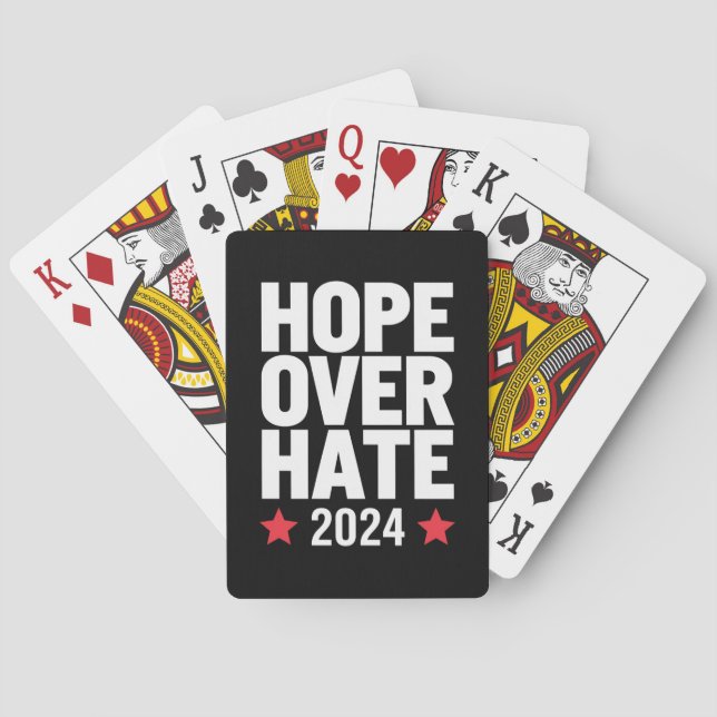 Kamala Harris 2024 Hass-Präsident Spielkarten (Rückseite)