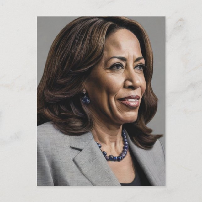 Kamala Harris 2024 Indischer Melanin Sista Postkarte (Vorderseite)