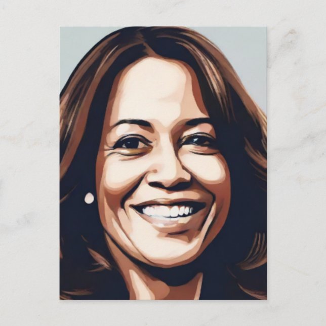 Kamala Harris 2024 Indischer Melanin Sista Postkarte (Vorderseite)
