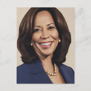 Kamala Harris 2024 Indischer Melanin Sista Postkarte