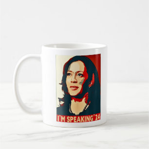 Kamala Harris 2024 Lustig Ich spreche '24 Kaffeetasse