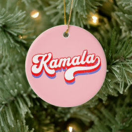 Kamala Harris 2024 Niedlich 2024 Wahl Hot Pink Keramik Ornament