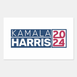 Kamala Harris 2024 Präsident American Flag Vintag Rechteckiger Aufkleber