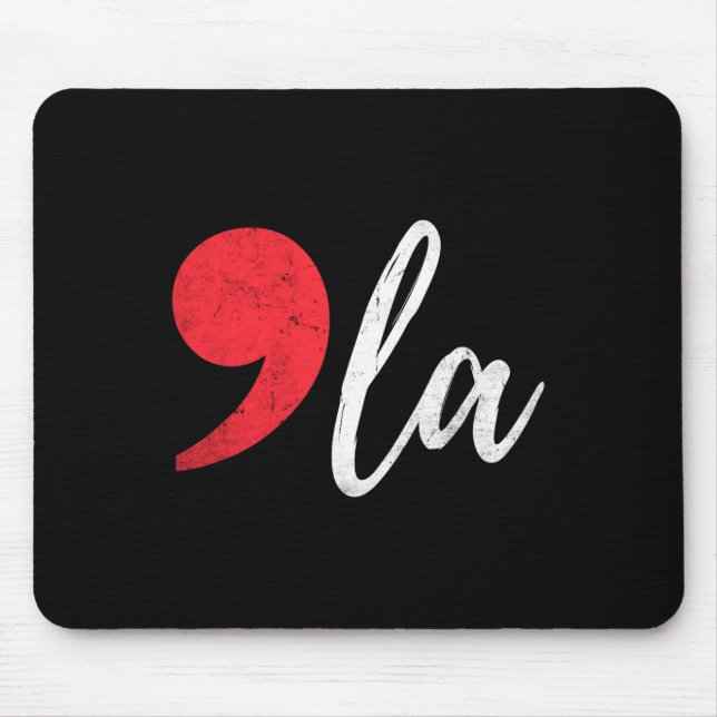 Kamala Harris 2024 Präsident Comma La Funny Mousepad (Vorne)