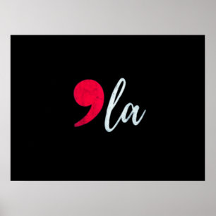 Kamala Harris 2024 Präsident Comma La Funny Poster