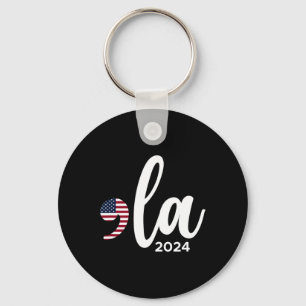 Kamala Harris 2024 Präsident Comma La Funny Schlüsselanhänger