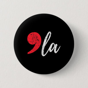 Kamala Harris 2024 Präsident Komma La Damen Tasche Button