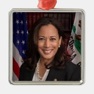 Kamala Harris 2024 Präsidentenverzierung Ornament Aus Metall