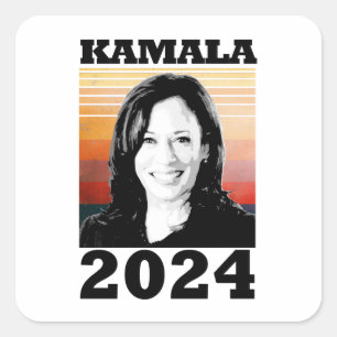 Kamala Harris 2024 Quadratischer Aufkleber
