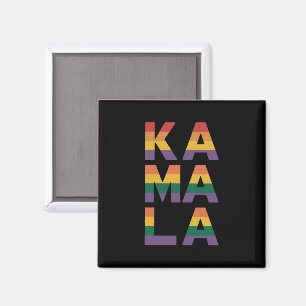 Kamala Harris 2024 Rainbow Flag Gay Pride LGBT Magnet