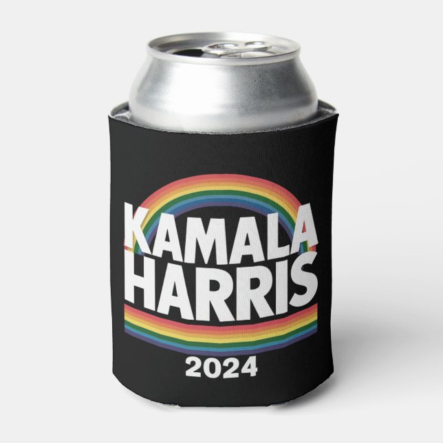Kamala Harris 2024 Rainbow Gay Pride LGBT Election Dosenkühler (Kanne Vorderseite)