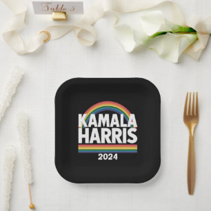 Kamala Harris 2024 Rainbow Gay Pride LGBT Election Pappteller
