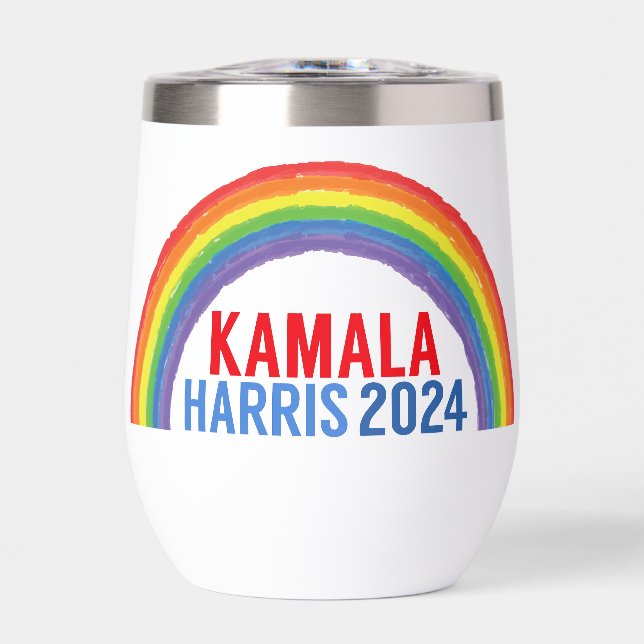 Kamala Harris 2024 Rainbow LGBTQ Rights (Vorderseite)