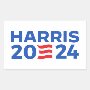 Kamala Harris 2024 Rechteckiger Aufkleber