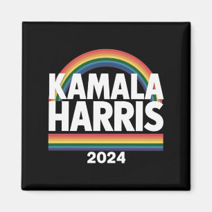 Kamala Harris 2024 Regenbogen Gay Pride LGBT Wahl Magnet