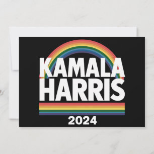Kamala Harris 2024 Regenbogen Schwulen Stolz LGBT Einladung