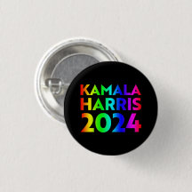 Kamala Harris 2024 Regenbogentypografie schwarz