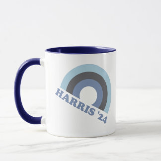 Kamala Harris 2024 Retro Rainbow Tasse