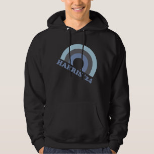 Kamala Harris 2024 Retro Regenbogen Hoodie