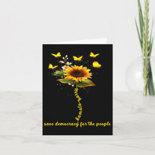 Kamala Harris 2024 Rettet die Demokratie für das V Karte