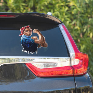 Kamala Harris 2024 Rosie The Riveter Childless Cat Aufkleber