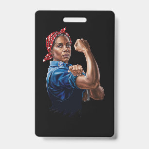 Kamala Harris 2024 Rosie The Riveter Childless Cat Ausweis