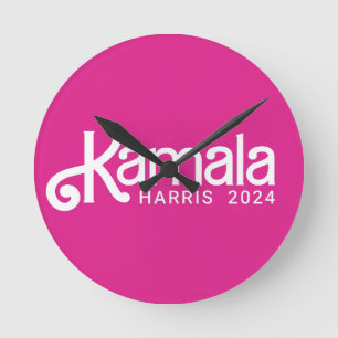 Kamala HARRIS 2024 Runde Wanduhr