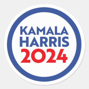 Kamala Harris 2024 Runder Aufkleber
